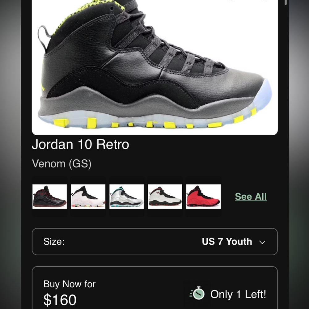 Jordan Retro Venom  10s